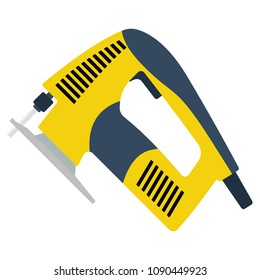 Jigsaw icon. Flat color design. Vector illustration.