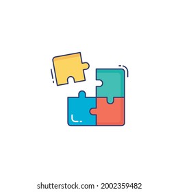 jigsaw Icon Isolated On White Background