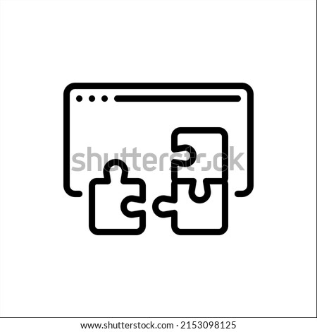 jigsaw icon that hints at finding a solution that will solve a problem, suitable for use in presentations, websites, and mobile apps