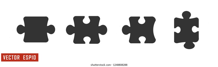 Jigsaw icon vector. Symbol Illustration isolated.