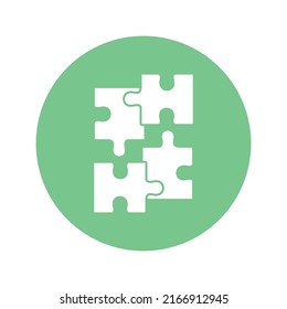 Jigsaw Isolated Vector icon which can easily modify or edit

