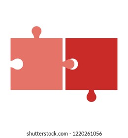 Jigsaw pieces symbol