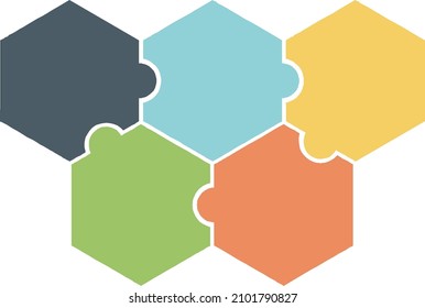 jigsaw puzzle or autism puzzle piece symbol flat vector icon for apps and websites