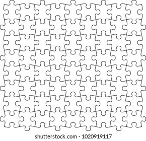 Similar Images, Stock Photos & Vectors of White puzzle, vector ...