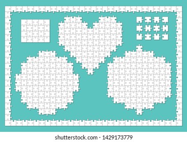 Jigsaw puzzle background design material