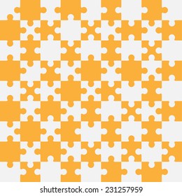 Jigsaw puzzle blank template.vector