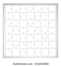 Jigsaw puzzle design vector background