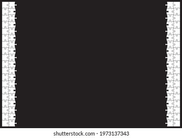 Jigsaw puzzle frame background material