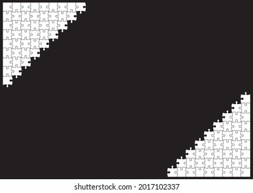 Material de fondo del marco del rompecabezas