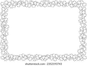 Material de fondo del marco del rompecabezas