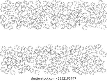 Material de fondo del marco del rompecabezas