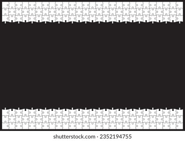 Material de fondo del marco del rompecabezas