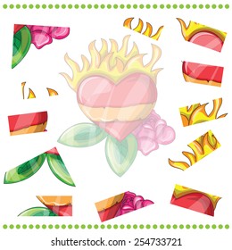 Jigsaw Puzzle game for Children - heart