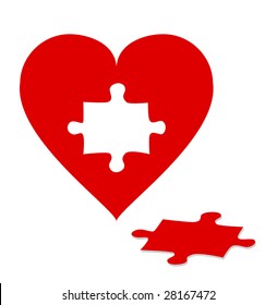 Jigsaw Puzzle Heart