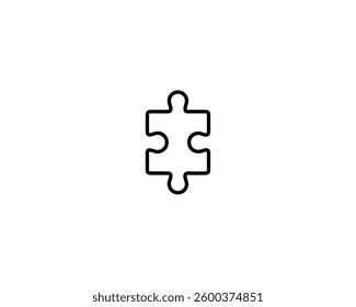 Jigsaw puzzle icon. Connect, education, game, graphic, hobby, icon, illustration, infographic, isolated, jigsaw, logo, logotype, outline, piece, puzzle, symbol, thinking, vector.