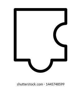 jigsaw puzzle icon. flat illustration of jigsaw puzzle icon for web, pattern, design, etc.