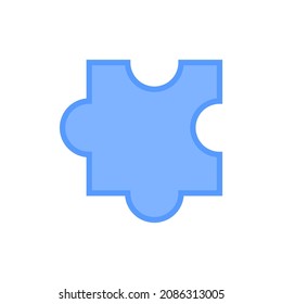 Icono del rompecabezas. Vector de pieza de rompecabezas o clíparte.