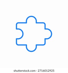 jigsaw puzzle icon sign vector