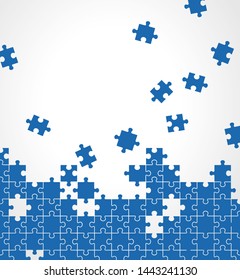 Jigsaw puzzle illustration background material