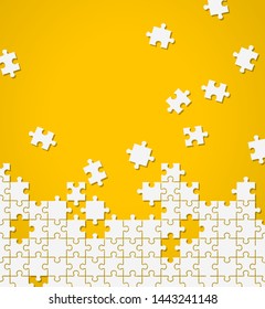 Jigsaw puzzle illustration background material