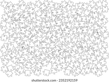 Jigsaw puzzle illustration background material