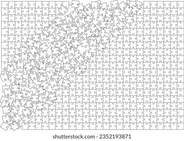 Jigsaw puzzle illustration background material