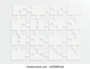 Jigsaw puzzle illustration background.Puzzle compatible icon seamless pattern background.