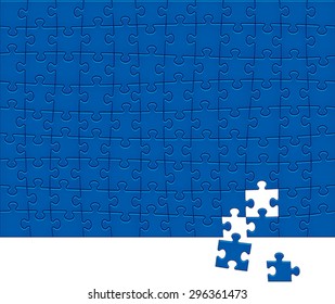 Jigsaw Puzzle Pattern. 108 pieces.