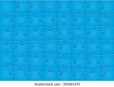 Jigsaw Puzzle Pattern. 48 Pieces.