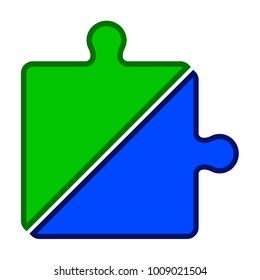 Jigsaw puzzle piece. Teamwork concept image. Vector illustration design