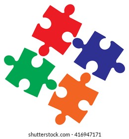 Jigsaw puzzle pieces