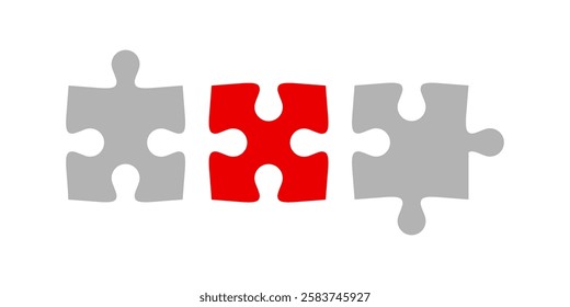 Jigsaw puzzle pieces not matching together: diversity and failure concept