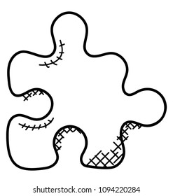 
Jigsaw puzzle pieces symbolising solution 
