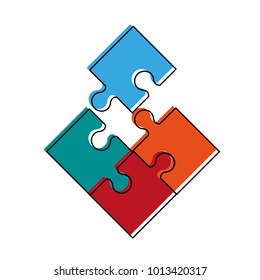 Jigsaw puzzle symbol