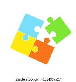 Jigsaw puzzle symbol icon vector illustration graphic design 