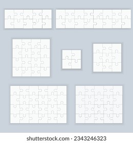 Plantillas de rompecabezas. Conjunto de rompecabezas