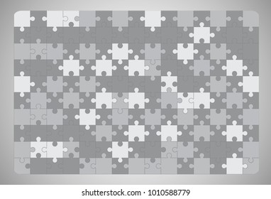 Jigsaw puzzle vector background.