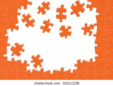 Jigsaw puzzle vector background