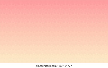 Jigsaw puzzle vector, bright orange theme.