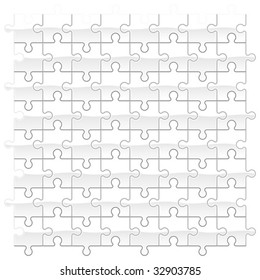 Jigsaw puzzle. Vector. Place it above a picture and make "multiply" mode. Easy to duplicate.