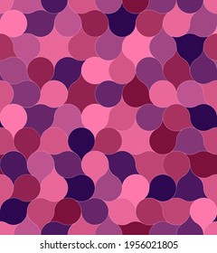 jigsaw puzzle. vector seamless pattern. abstract geometric shapes. metaphor of union, network, connection. purple, pink, maroon repetitive background. fabric swatch. wrapping paper. stylish texture