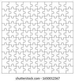 Jigsaw puzzles die cut template