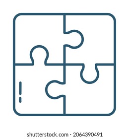 jigsaw puzzles on white background