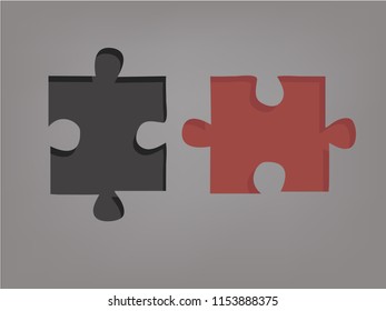 jigsaw shape vector