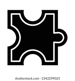 Icono De Glifo Vector De Jigsaw Para Uso Personal Y Comercial.

