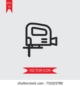 Jigsaw vector icon, illustration symbol