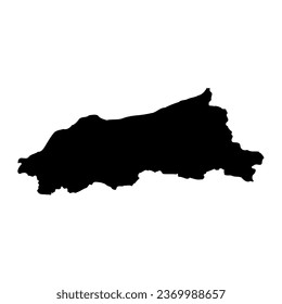 Jijel province map, administrative division of Algeria.