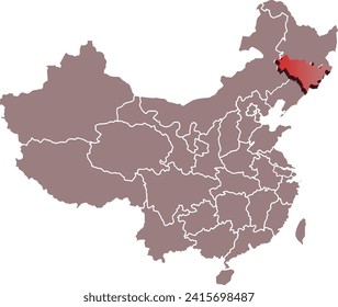JILIN map CHINA 3d map