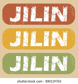 Jilin on colored background
