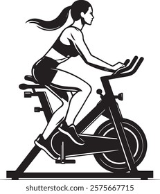 Jim cycling for weight loss vector art